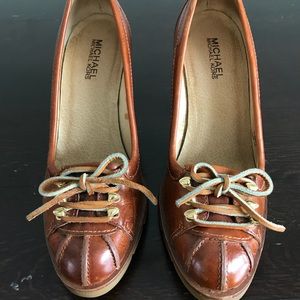 MICHAEL Michael Kors brown leather heels